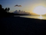 Sunset in September at Grand Anse Beach